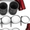 Red Turbo Intercooler Pipe Boot Kit CAC Tubes for 03-07 Ford 6.0L Powerstroke