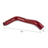 Red Turbo Intercooler Pipe Boot Kit CAC Tubes for 03-07 Ford 6.0L Powerstroke