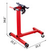 Engine Stand Motor Stand 1000lb Capacity Rotating Automotive Tools In Steel Red