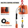 Electric Hoist Winch Portable Electric Winch 1100lbs Wire Remote Control