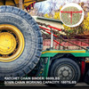 Chain and Binder Kit 5/16in-3/8in, Ratchet Load Binders 6600lbs Working Strength, Ratchet Binders and Chains, 5/16in x 20ft Chains w/ G70 Hooks, for Truck, Tie Down, Hauling, Towing