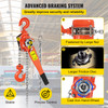 Lever Block Ratchet Chain Hoist Load Brake 1.5ton 10ft. Lever Chain Safe