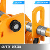 1/2 Ton Push Beam Trolley For Heavy Loads To 1100 lbs Fits Straight & Curved I Beam