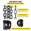 Hand Chain Hoist, 2200 lbs /1 Ton Capacity Chain Block, 10ft/3m Lift Manual Hand Chain Block, Manual Hoist w/Industrial-Grade Steel Construction for Lifting Good in Transport & Workshop, Black
