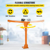 Davit Crane, 1100 lbs Truck Crane, Wireless Remote Control Dock Crane, 110V 360ø Swivel Electric Crane for Truck, Crane Hitch for Lifting Goods in Construction, Forestry, Factory, and Transport