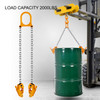 2000 Lbs Chain Drum Lifter Vertical Alloy Steel Head 30 & 55-gallon Plastic