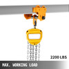 1 Ton Push Beam Trolley Hoist Winch Crane Lift Fits I-Beam New