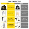 Manual Winch Stacker Material Lift 106.3" Max Height 441 lbs Capacity Lift