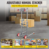 Manual Winch Stacker Material Lift 106.3" Max Height 441 lbs Capacity Lift