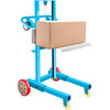 Manual Winch Stacker, 4.7" - 57" Height Range, 23.6" Length x 19.7" Width Platform, Steel Lite Load Lift Winch, Hand Winch Lift Truck, 485 lbs Capacity Material Lift for Shipping Facilities