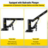 Davit Crane, 1100lbs Pickup Truck Crane, 360øSwivel Design, Hydraulic Crane Hoist Telescopic Hoist Crane for Truck, Crane Hitch for Lifting Goods in Construction, Factory, and Transport