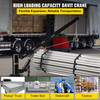 Davit Crane, 1100lbs Pickup Truck Crane, 360°Swivel Design, Hydraulic Crane Hoist Telescopic Hoist Crane for Truck, Crane Hitch for Lifting Goods in Construction, Factory, and Transport