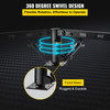 Davit Crane 1000lbs Pickup Truck Crane 360øSwivel Design, Hydraulic Crane Hoist Telescopic Hoist Crane for Truck, Crane Hitch for Lifting Goods in Construction, Forestry, Factory, and Transport