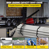 Davit Crane 1000lbs Pickup Truck Crane 360øSwivel Design, Hydraulic Crane Hoist Telescopic Hoist Crane for Truck, Crane Hitch for Lifting Goods in Construction, Forestry, Factory, and Transport