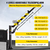 Davit Crane, 1000lbs Pickup Truck Crane, 360Ã¸Swivel Design, Hydraulic Cable Winch Telescopic Hoist Crane for Truck, Crane Hitch for Lifting Goods in Construction, Factory, and Transport