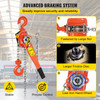 6600lbs 5ft Ratcheting Lever Block Chain Hoist Come Along Puller Pulley