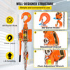 Chain Hoist Lever Hoist 0.75t Capacity With 3m Chain And Heavy Duty Hooks