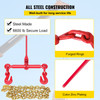 Chain Load Binder 5/16-3/8 inch Grade 80 Chain Binders Tie Down 4 Pieces