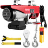 Electric Hoist, 1100LBS Electric Winch, Steel Electric Lift, 110V Electric Hoist with Remote Control & Single/Double Slings for Lifting in Factories, Warehouses, Construction Site, Mine Filed
