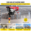 Electric Wire Cable Hoist Winch Crane Lift 1320LBS with 6.6ft Control Cord