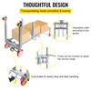 Manual Winch Stacker Material Lift 63" Max Height 551 lbs Capacity Lift