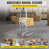 Manual Winch Stacker Material Lift 63" Max Height 551 lbs Capacity Lift