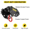 Manual Trolley, 1650LBS/0.75Ton Load Capacity Beam Trolley, 1.7"-3.5" Adjustable Width Push Beam, Track Roller Trolley with Dual Wheels Garage Hoist for Straight Curved I Beam