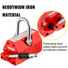 Magnetic Lifter, 4400LBS Capability Upgraded Lifting Magnet, 2000KG Hoist Magnet, Neodymium Iron Permanent Magnet Crane, Heavy Duty for Lifting Steel Sheets, Plates, Blocks, and Cylinders