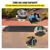 Rubber Threshold Ramp, 1.5" Rise Threshold Ramp Doorway, Recycled Rubber Power Threshold Ramp Rated 2200Lbs Load Capacity, Non-Slip Surface Rubber Solid Threshold Ramp for Wheelchair and Scooter