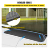 Rubber Threshold Ramp, 1.5" Rise Threshold Ramp Doorway, Recycled Rubber Power Threshold Ramp Rated 2200Lbs Load Capacity, Non-Slip Surface Rubber Solid Threshold Ramp for Wheelchair and Scooter
