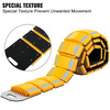Portable Speed Bump 9.8 Ft Speed Hump Rubber Reflective Speed Bumps for Asphalt Concrete Gravel Driveway Roads Parking Lot Parking Hump Used On Car, Truck, Bus, Trailer, Streets, Shopping Mall