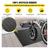 Rubber Threshold Ramp, 3" Rise Threshold Ramp Doorway, 3 Channels Cord Cover Rubber Solid Threshold Ramp, Transitions Rubber Angled Entry Rated 2200 Lbs Load Capacity for Wheelchair and Scooter