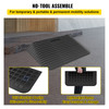 Rubber Threshold Ramp, 3" Rise Threshold Ramp Doorway, Recycled Rubber Power Threshold Ramp Rated 2200 Lbs Load Capacity, Non-Slip Surface Rubber Solid Threshold Ramp for Wheelchair and Scooter