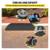 Rubber Threshold Ramp, 3" Rise Threshold Ramp Doorway, Recycled Rubber Power Threshold Ramp Rated 2200 Lbs Load Capacity, Non-Slip Surface Rubber Solid Threshold Ramp for Wheelchair and Scooter