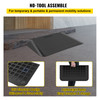 Rubber Threshold Ramp, 3.5" Rise Threshold Ramp Doorway, Recycled Rubber Power Threshold Ramp Rated 2200Lbs Load Capacity, Non-Slip Surface Rubber Solid Threshold Ramp for Wheelchair and Scooter
