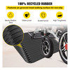 Rubber Threshold Ramp, 3.5" Rise Threshold Ramp Doorway, Recycled Rubber Power Threshold Ramp Rated 2200Lbs Load Capacity, Non-Slip Surface Rubber Solid Threshold Ramp for Wheelchair and Scooter