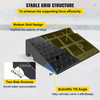 Curb Ramp Heavy Duty Threshold Ramp 4.3" Height For Driveway 2 PCS Black