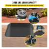 Rubber Threshold Ramp, 4" Rise Threshold Ramp Doorway, Recycled Rubber Power Threshold Ramp Rated 2200 Lbs Load Capacity, Non-Slip Surface Rubber Solid Threshold Ramp for Wheelchair and Scooter