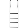 Aluminum Dock Ladder, Boat Dock Ladder 4 Steps Pontoon Ladder, Dock Stairs