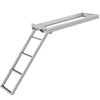 Aluminum Dock Ladder Boat Dock Ladder, 4 Steps, Pontoon Boat Ladder, Dock Stairs