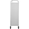 Book Cart Library Cart 200 lbs Capacity with V-Shaped Shelves in Black