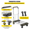Folding
Hand Cart 330 lb Capacity Dolly Truck w/ 4 Wheels Luggage Trolley