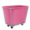 Basket Truck, 6 Bushel Steel Canvas Laundry Basket, 3" Diameter Wheels Truck Cap Basket Canvas Laundry Cart Usually Used to Transport Clothes, Store Sundries Suitable for Hotel, Home, Hospital