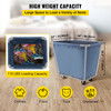 Basket Truck, 8 Bushel Steel Canvas Laundry Basket, 3" Diameter Wheels Truck Cap Basket Canvas Laundry Cart Usually Used to Transport Clothes, Store Sundries Suitable for Hotel, Home, Hospital