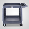 PUC174033-2 Heavy-Duty Plastic Utility Cart 2 Shelves 33" Width