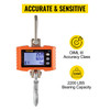 Hanging Scale Crane Scale 1000 Kg 2000 Lb Digital Industrial Heavy Duty Auto Off