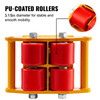4pcs Machinery Mover, 6T Machinery Skate Dolly, 13200lbs Machinery Moving Skate, Machinery Mover Skate w/ 360Ã¸ Rotation Cap and 4 Rollers, Heavy Duty Industrial Moving Equipment, Yellow