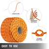 7/16" Braid Rope Polyester Rope Rigging Rope 200ft 400kg/880lb Dacron Rope High Strength