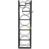 Refrigerant Tank Rack Cylinder Tank Rack with 3-30lb and 3 Small Bottles