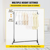 Z Rack, Industrial Grade Z Base Garment Rack, Height Adjustable Rolling Z Garment Rack, Sturdy Steel Z Base Clothing Rack w/ Lockable Casters for Home Clothing Store Display Commercial Use Black